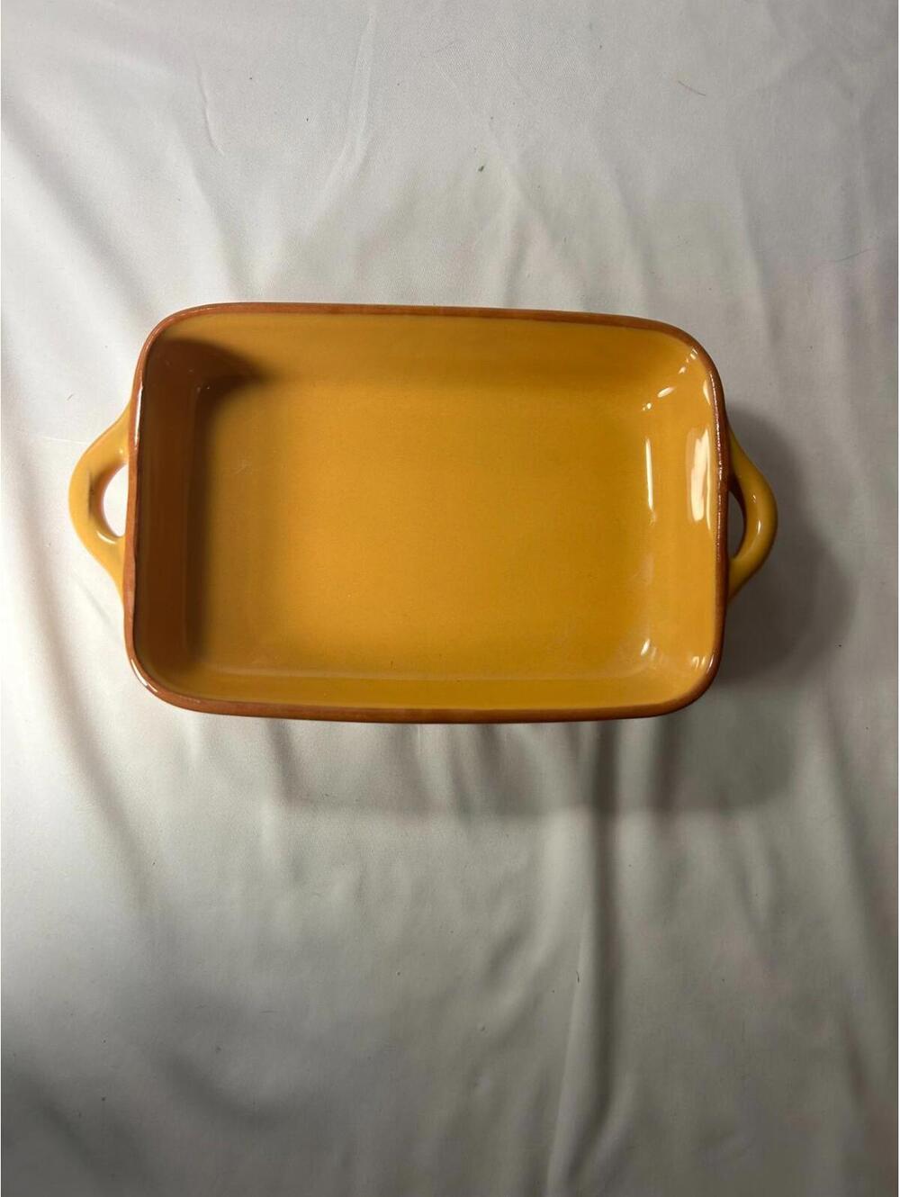 World Market Ceramic Rectangular Baking Dish Oven & Dishwasher Safe Yellow